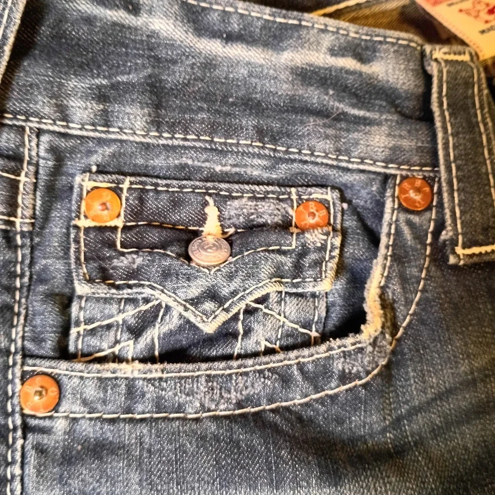 Vintage True Religion Ricky Super T Jeans Mens 30 Blue Made in USA Y2K Denium